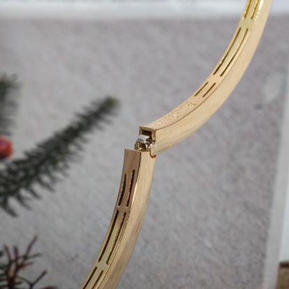 [LumiVibe]SERPENTI BRACELET PINK GOLD DIAMOND DOUBLE SNAKE