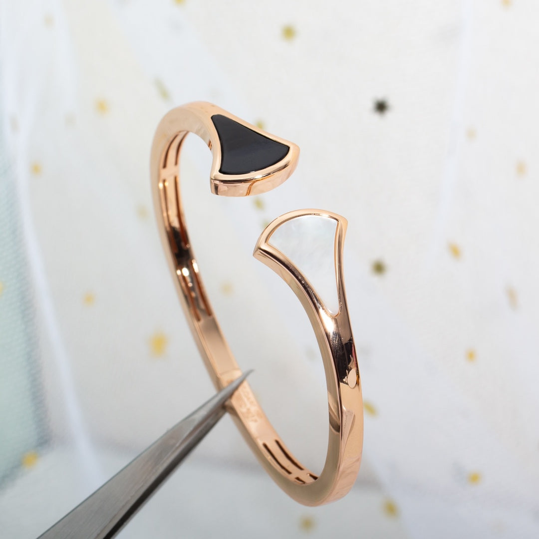 [LumiVibe]DREAM BRACELET OPEN PINK GOLD MOP