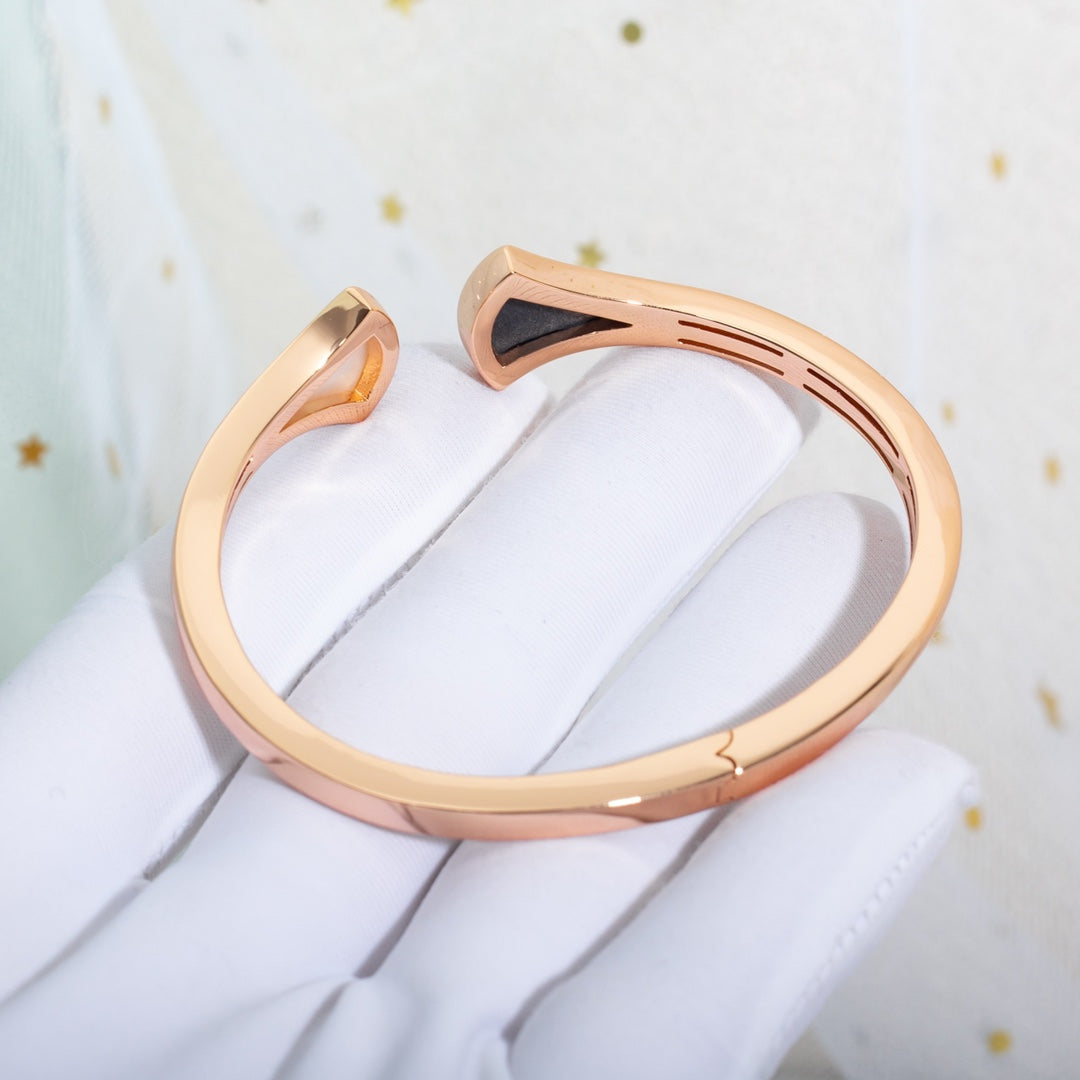 [LumiVibe]DREAM BRACELET OPEN PINK GOLD MOP
