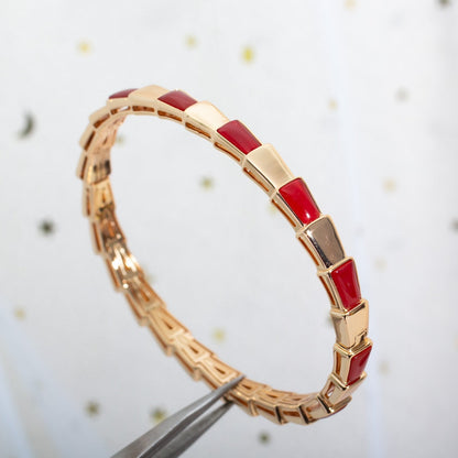 [LumiVibe]SERPENTI BRACELET PINK GOLD RUBELLITE