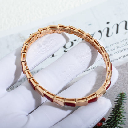 [LumiVibe]SERPENTI BRACELET PINK GOLD RUBELLITE