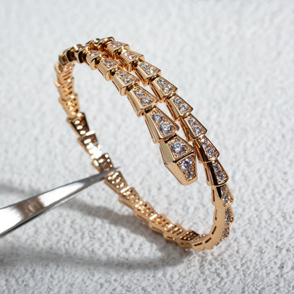 [LumiVibe]SERPENTI BRACELET 6.8MM PINK GOLD DIAMOND