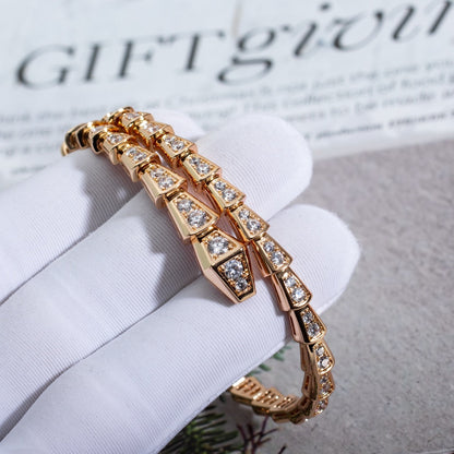 [LumiVibe]SERPENTI BRACELET 6.8MM PINK GOLD DIAMOND