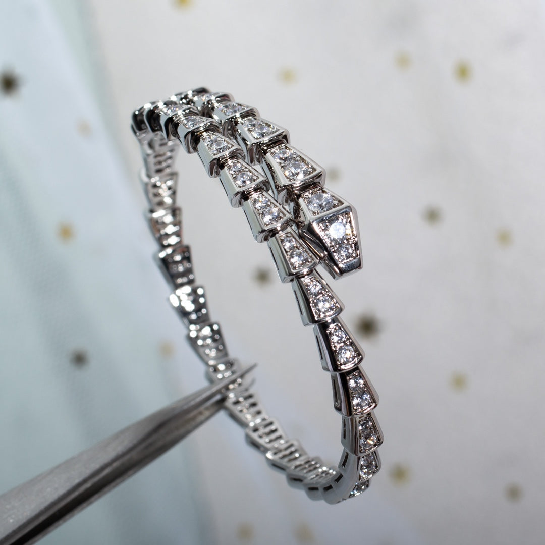 [LumiVibe]SERPENTI BRACELET 6MM SILVER DIAMOND