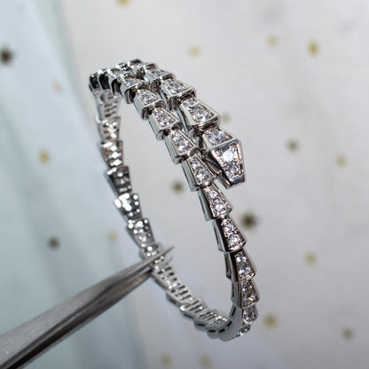 [LumiVibe]SERPENTI BRACELET 6MM SILVER DIAMOND