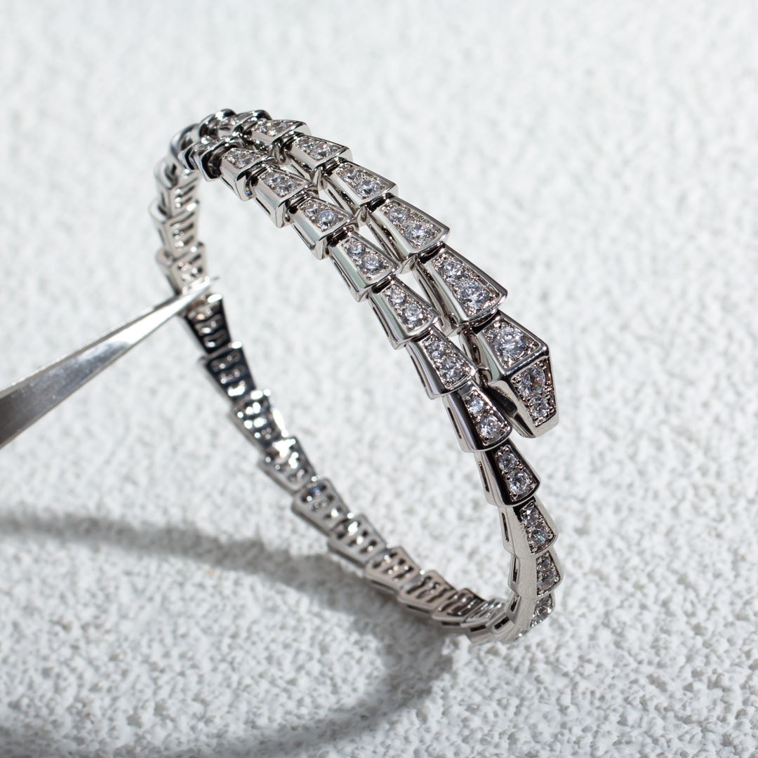 [LumiVibe]SERPENTI BRACELET 6MM SILVER DIAMOND