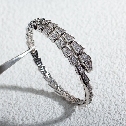 [LumiVibe]SERPENTI BRACELET 6MM SILVER DIAMOND
