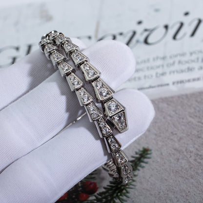 [LumiVibe]SERPENTI BRACELET 6MM SILVER DIAMOND