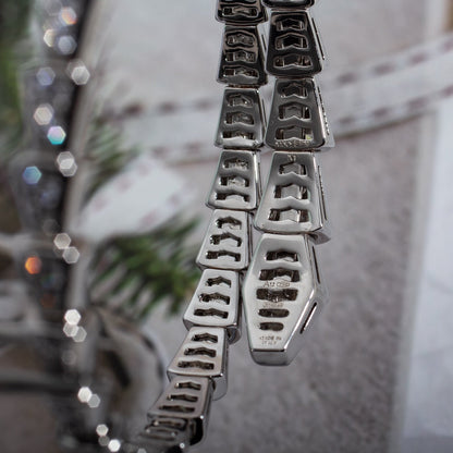 [LumiVibe]SERPENTI BRACELET 6MM SILVER DIAMOND