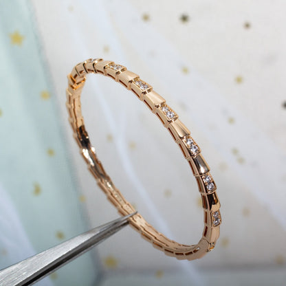 [LumiVibe]SERPENTI BRACELET PINK GOLD DIAMOND