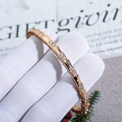 [LumiVibe]SERPENTI BRACELET PINK GOLD DIAMOND