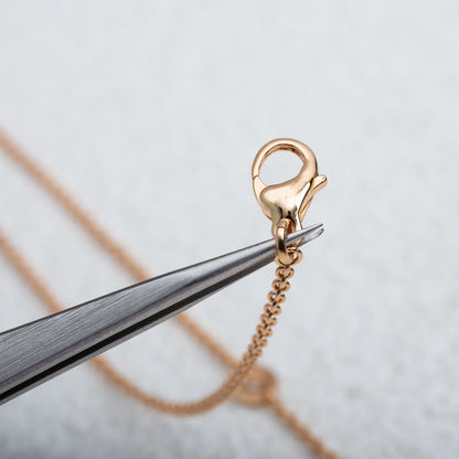 [LumiVibe]PARENTESI NECKLACE PINK GOLD