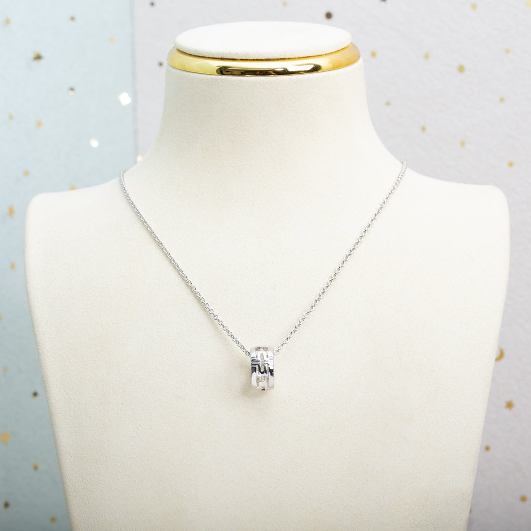 [LumiVibe]PARENTESI NECKLACE SILVER