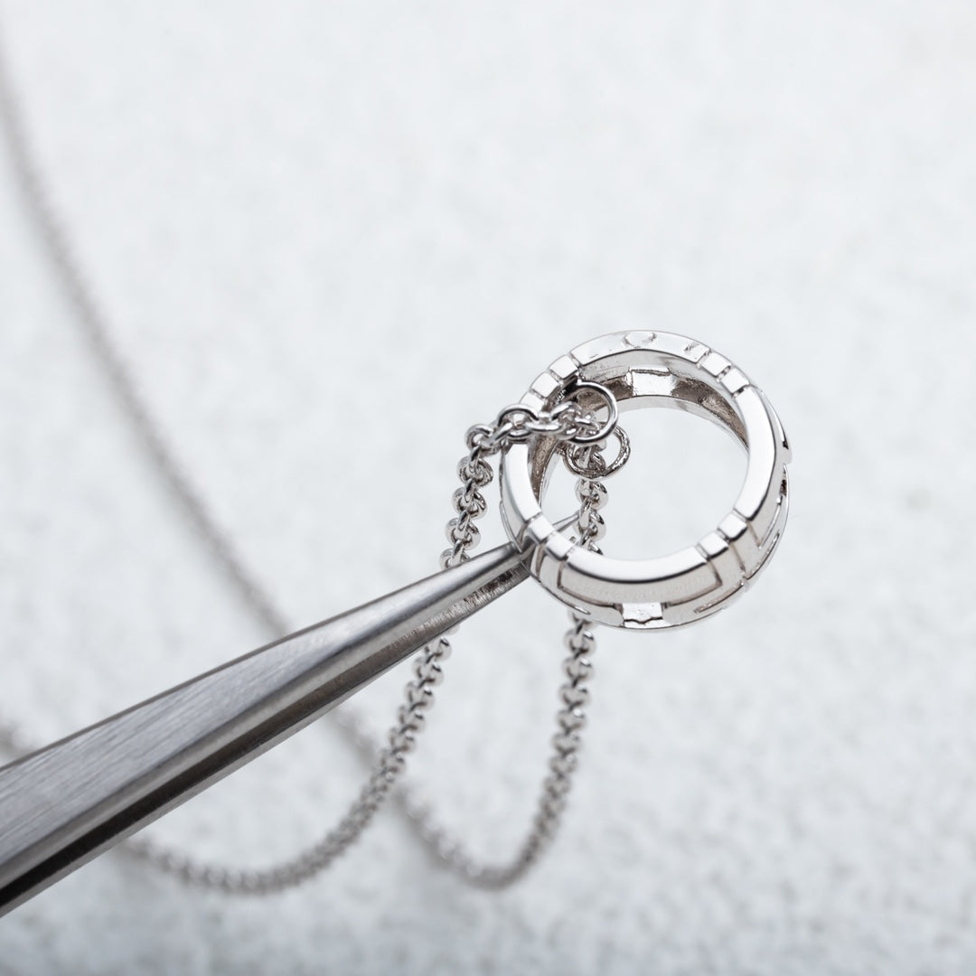 [LumiVibe]PARENTESI NECKLACE SILVER