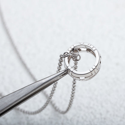[LumiVibe]PARENTESI NECKLACE SILVER