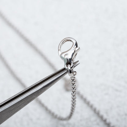 [LumiVibe]PARENTESI NECKLACE SILVER