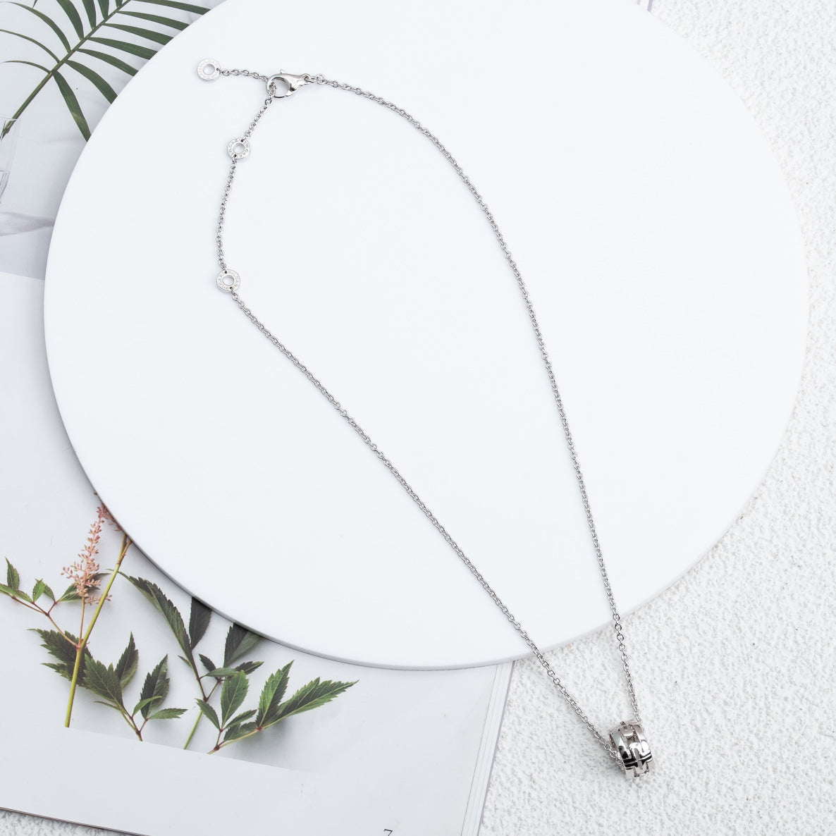 [LumiVibe]PARENTESI NECKLACE SILVER
