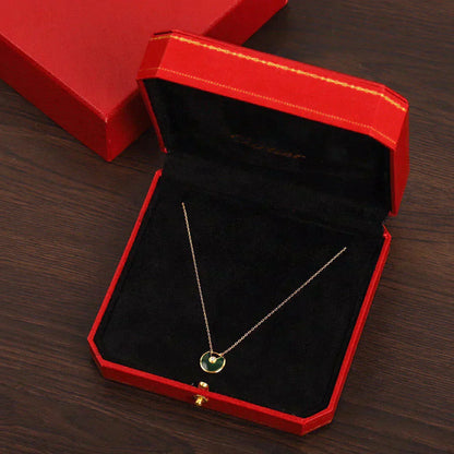 [LumiVibe]AMULETTE GOLD MALACHITE NECKLACE