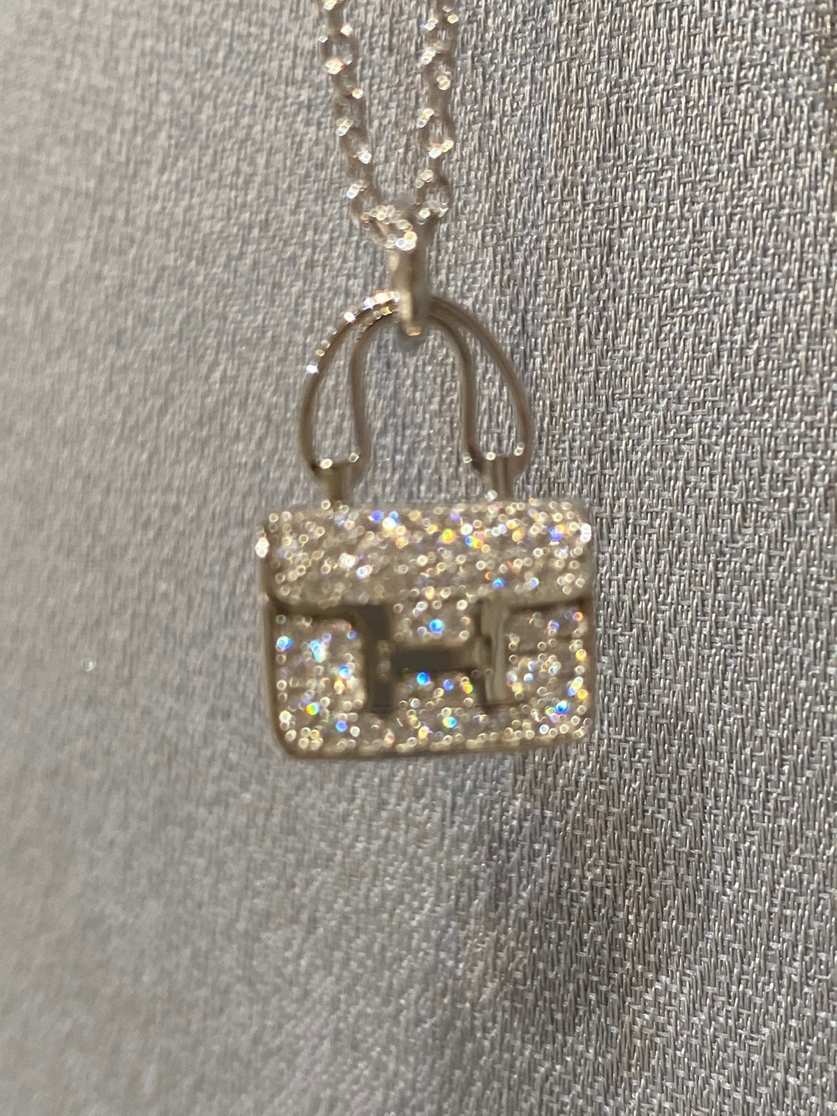 [LumiVibe]CONSTANCE PEDANT DIAMOND NECKLACE