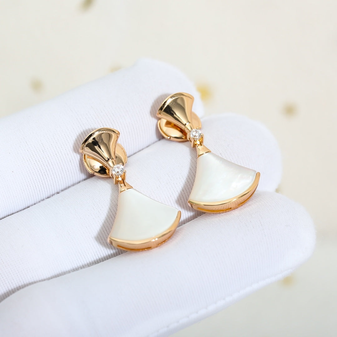 [LumiVibe]DREAM MOP PINK GOLD EARRINGS