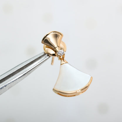 [LumiVibe]DREAM MOP PINK GOLD EARRINGS