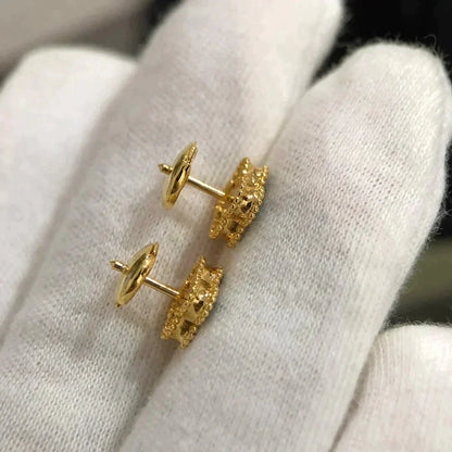 [LumiVibe]CLOVER MINI 9.5MM MALACHITE  EARRINGS