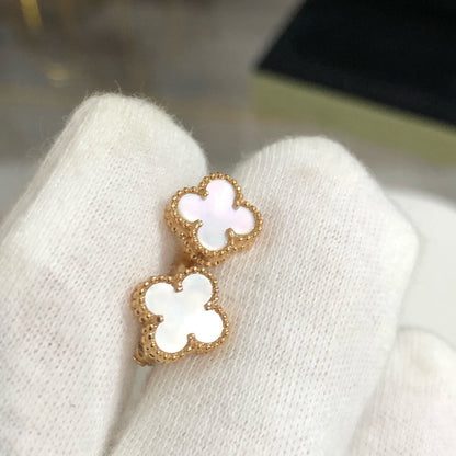[LumiVibe]CLOVER MINI GOLD EARRINGS