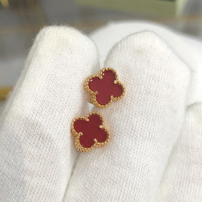 [LumiVibe]CLOVER MINI GOLD EARRINGS