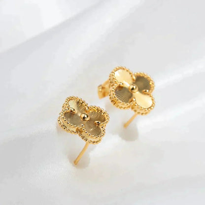 [LumiVibe]CLOVER MEDIUM 1 MOTIFS LASER EARRINGS