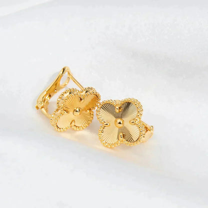[LumiVibe]CLOVER MEDIUM 1 MOTIFS LASER EARRINGS