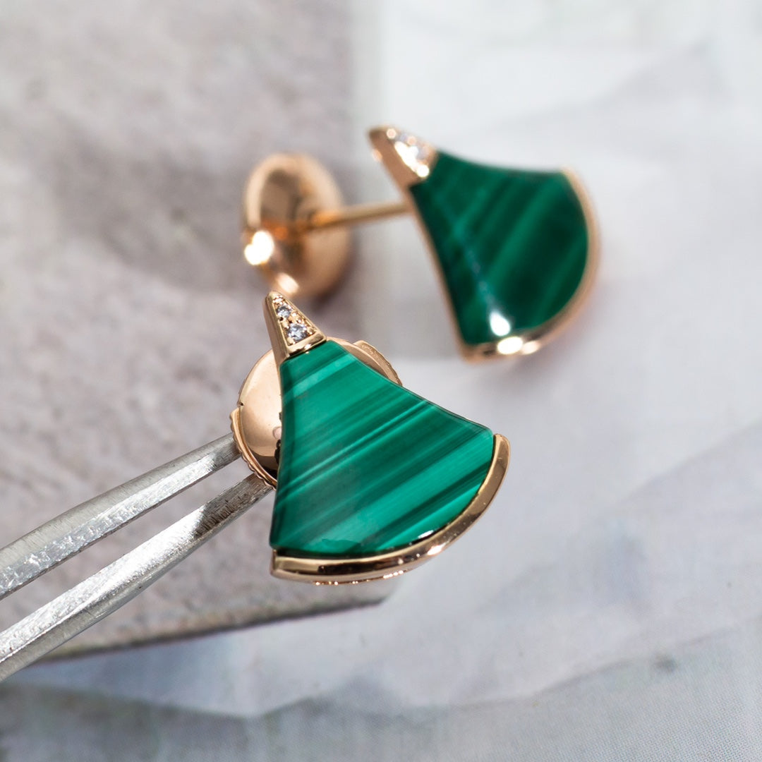 [LumiVibe]DIVAS DREAM EARRINGS PINK GOLD