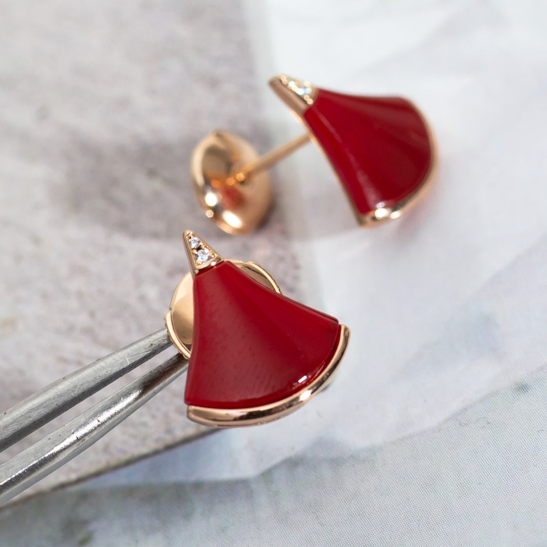 [LumiVibe]DIVAS DREAM EARRINGS PINK GOLD