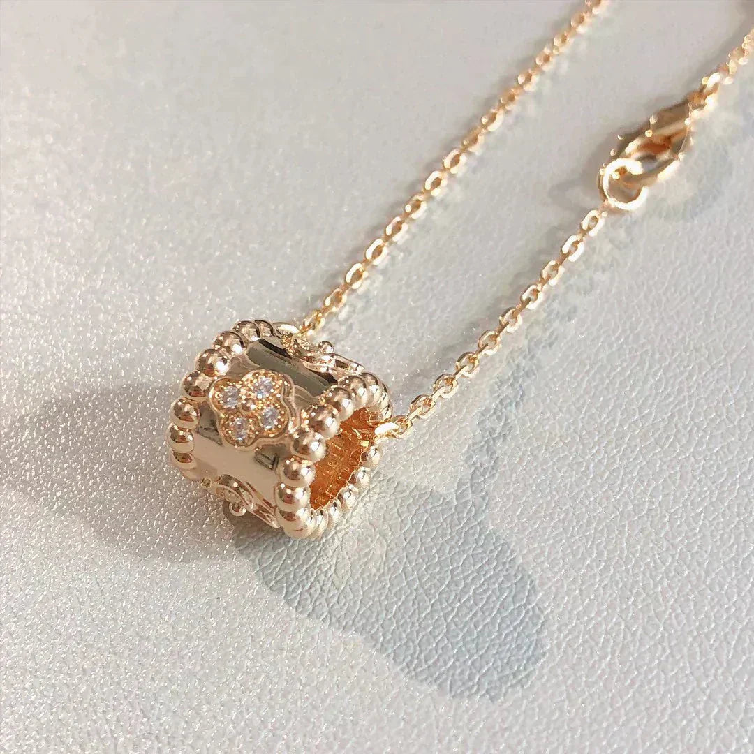[LumiVibe]PERLEE PEDANT NECKLACE GOLD / ROSE GOLD