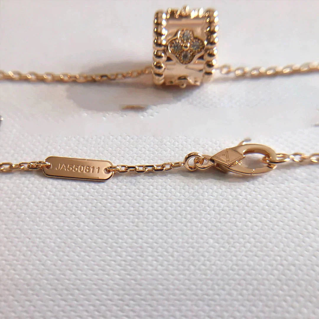 [LumiVibe]PERLEE PEDANT NECKLACE GOLD / ROSE GOLD