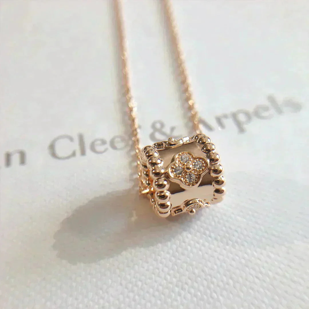 [LumiVibe]PERLEE PEDANT NECKLACE GOLD / ROSE GOLD
