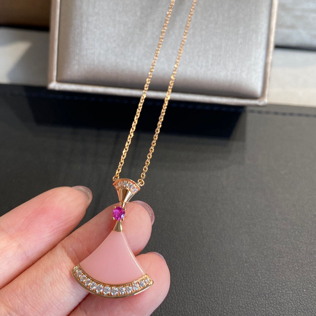[LumiVibe]DREAM NECKLACE PINK OPAL