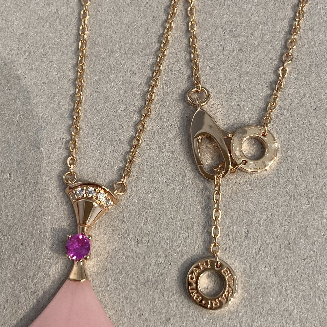 [LumiVibe]DREAM NECKLACE PINK OPAL