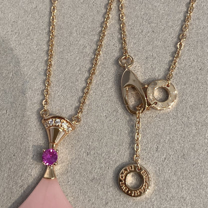 [LumiVibe]DREAM NECKLACE PINK OPAL