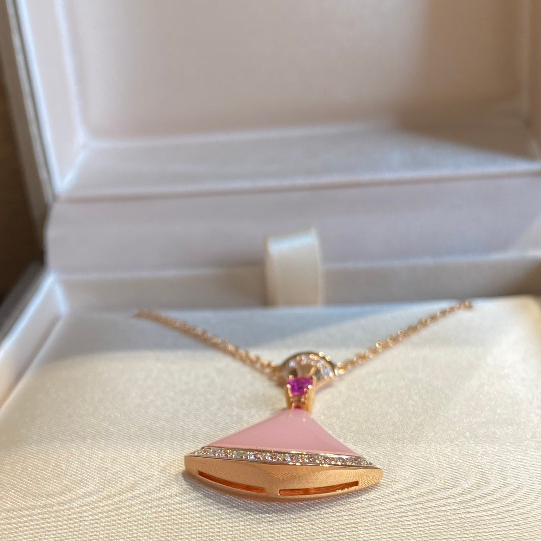 [LumiVibe]DREAM NECKLACE PINK OPAL