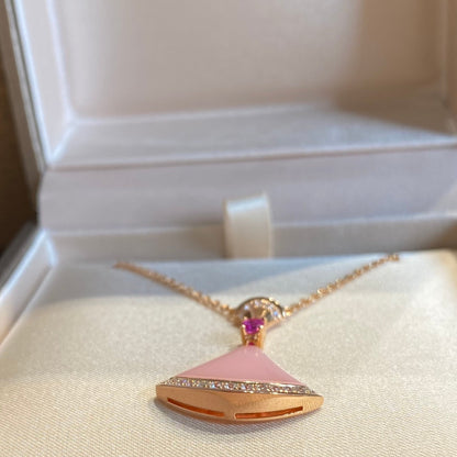 [LumiVibe]DREAM NECKLACE PINK OPAL