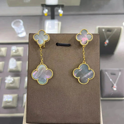 [LumiVibe]CLOVER 2 MOTIFS  EARRINGS (MULTIPLE CHOICESC