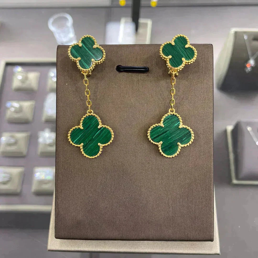 [LumiVibe]CLOVER 2 MOTIFS  EARRINGS (MULTIPLE CHOICESC