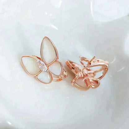 [LumiVibe]BUTTERFLY MOP DIAMOND EARRINGS