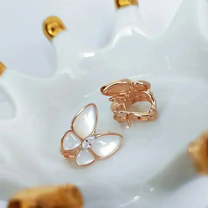 [LumiVibe]BUTTERFLY MOP DIAMOND EARRINGS