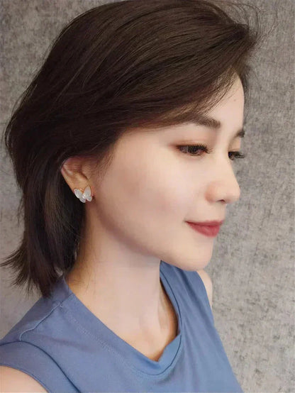[LumiVibe]BUTTERFLY MOP DIAMOND EARRINGS