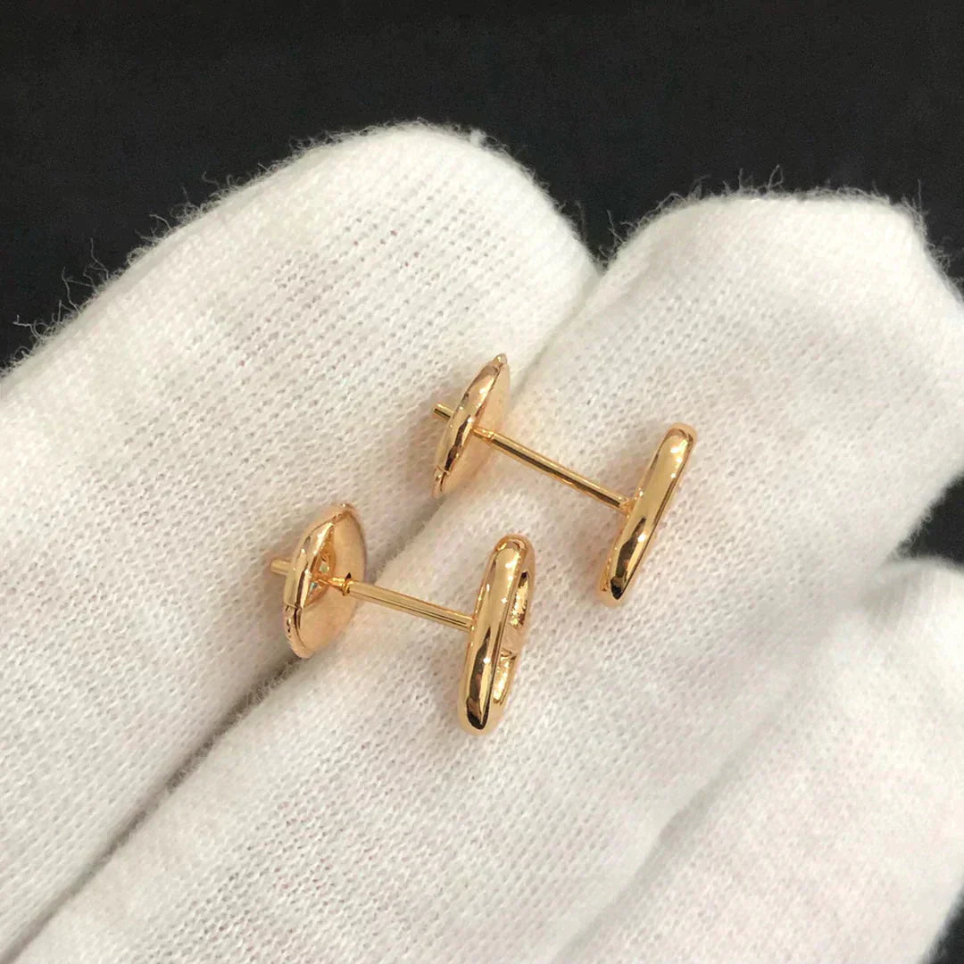 [LumiVibe]CHAINE SMALL EARRINGS GOLD AND SILVER