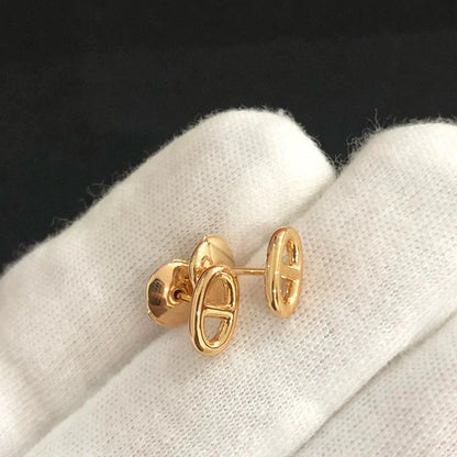 [LumiVibe]CHAINE SMALL EARRINGS GOLD AND SILVER