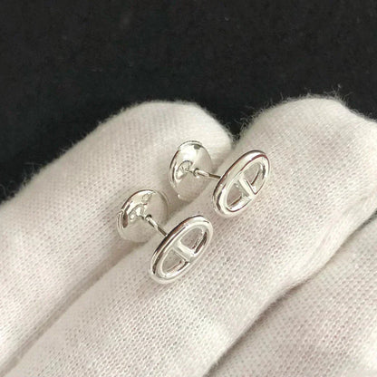[LumiVibe]CHAINE SMALL EARRINGS GOLD AND SILVER