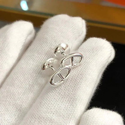 [LumiVibe]CHAINE SMALL EARRINGS GOLD AND SILVER