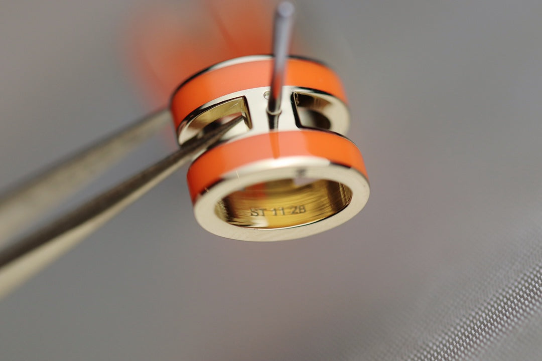 [LumiVibe]MINI POP H EARRINGS ORANGE